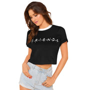 Women's Cotton Western Wear T Shirt (Black)