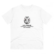 Men's PC Cotton Jay Sardar Printed T Shirt (Color: White, Thread Count: 180GSM)