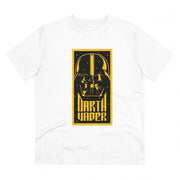 Men's PC Cotton Darth Vader Printed T Shirt (Color: White, Thread Count: 180GSM)