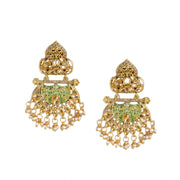 Women's Rose Gold Plated Alloy Earrings (Gold)