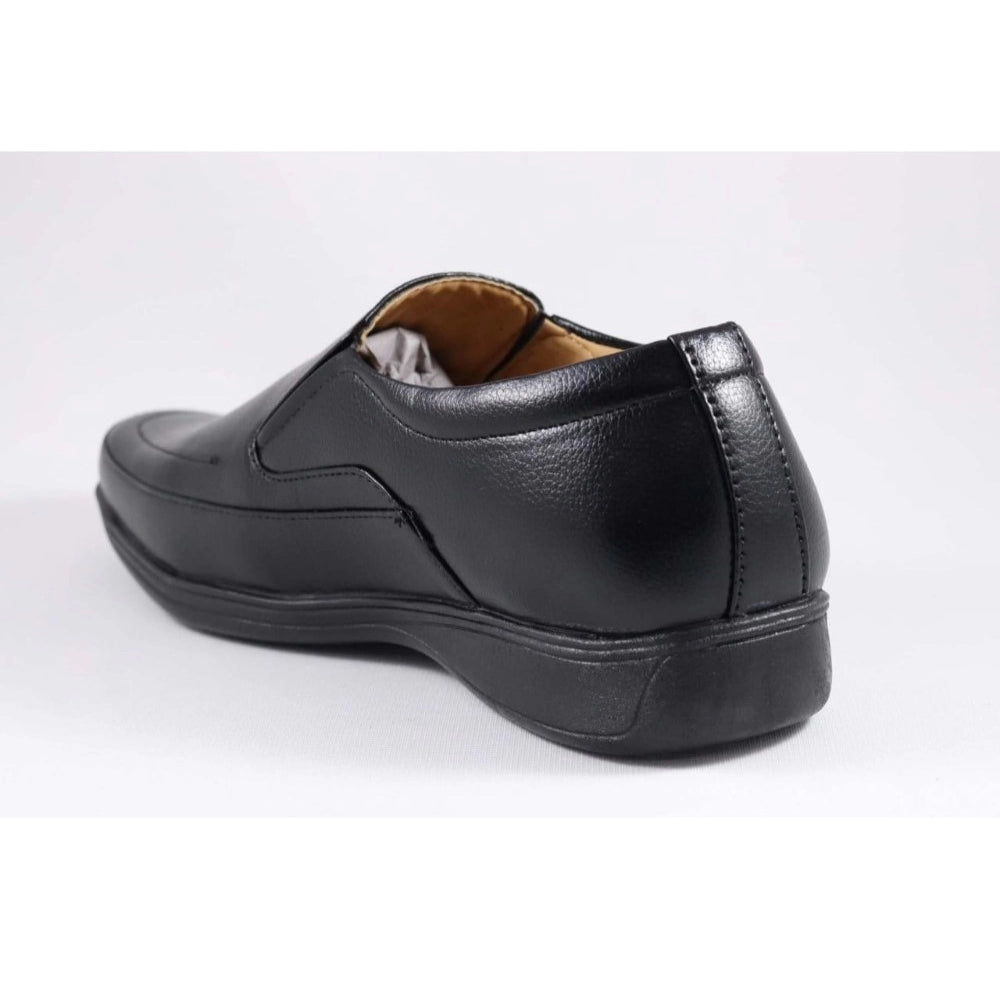 Men's Faux Leather Formal Shoes (Black)