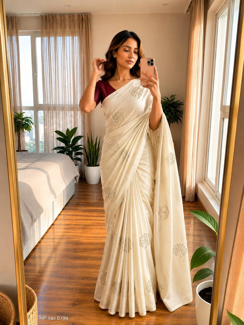 Space Silk Saree