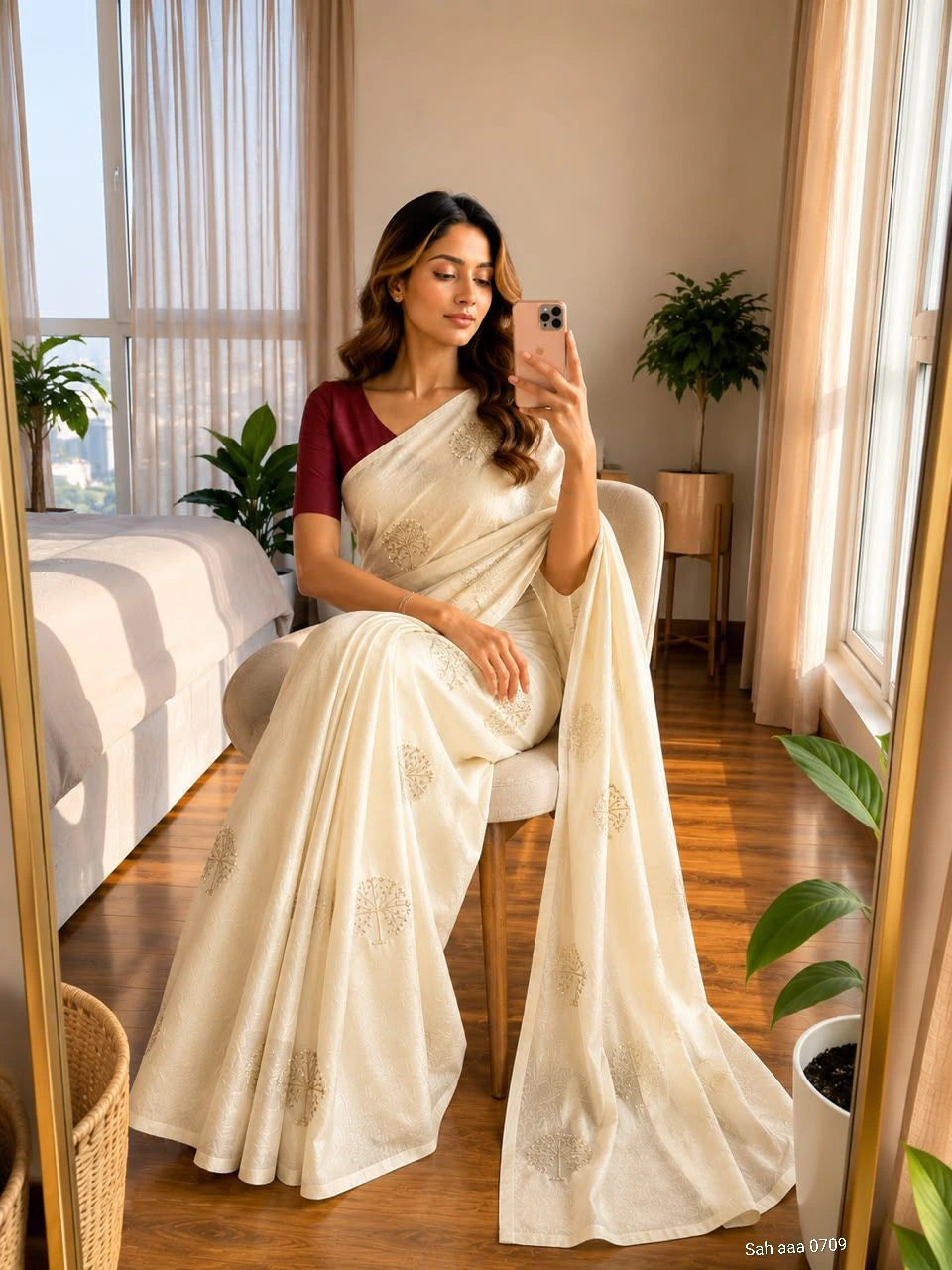 Space Silk Saree