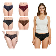 Pack of_6 Women's Cotton Printed Hipster Panty (Multicolor)