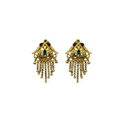 Women's Pack of_2 Brass Gold-Plated Earrings (Gold)