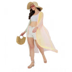 Women's Georgette Ombre Short Sleeve Shrug (Multicolor)