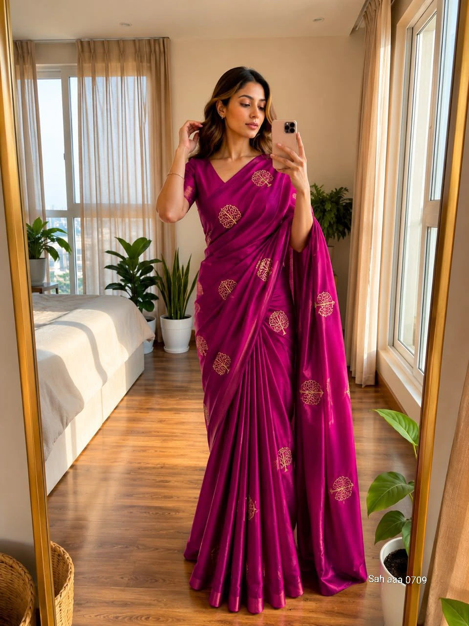 Space Silk Saree